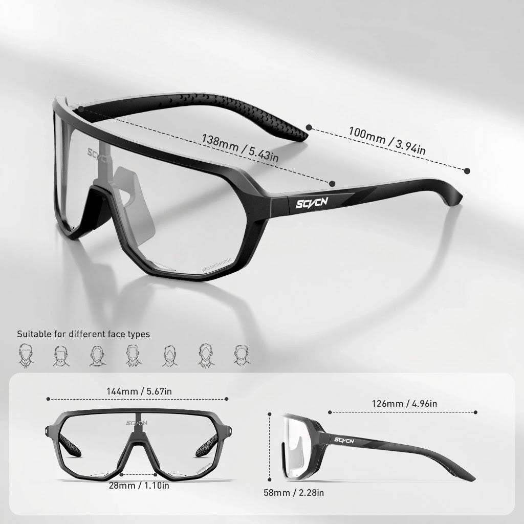 Cycling Sunglasses Photochromic UV400 v2