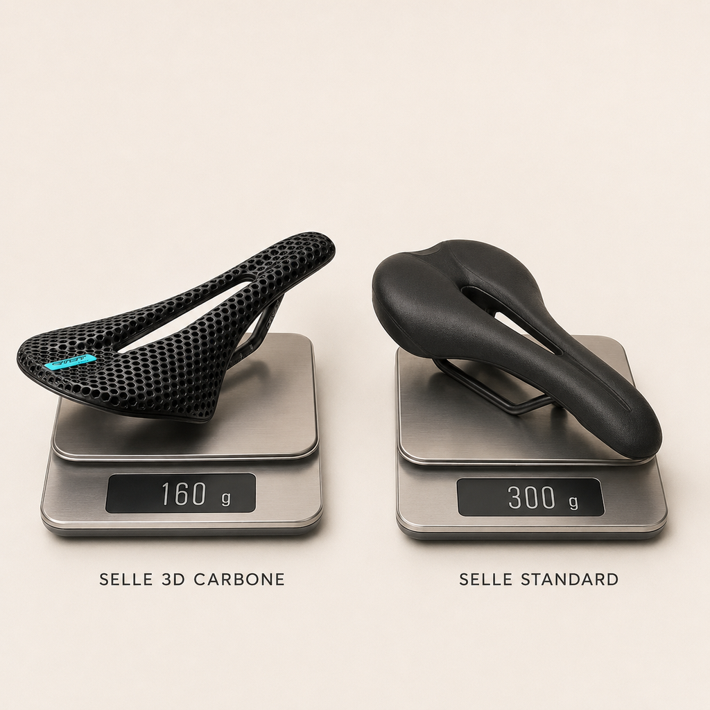 Selle légère en carbone imprimée en 3D