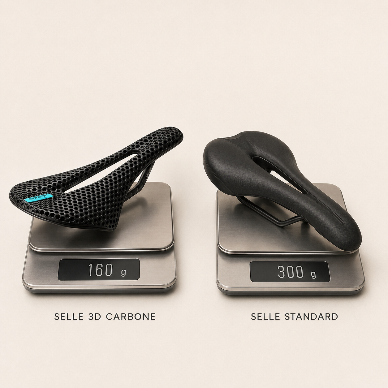 Selle légère en carbone imprimée en 3D