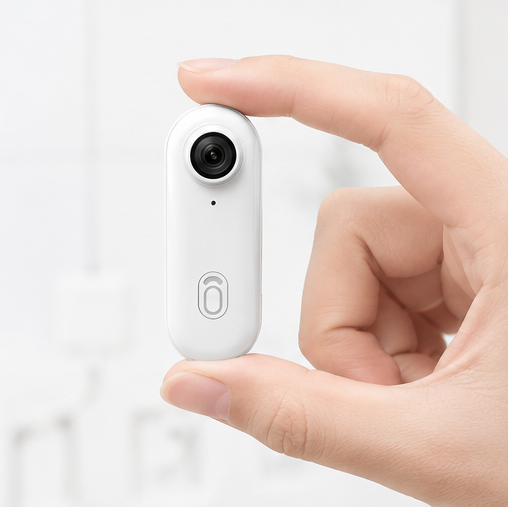 4K POV Ride Capture Camera with WiFi - White