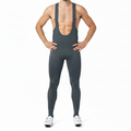YKYW - Long Cycling Bib Tights with Lycra Fabric and Mesh Back Panel - Velovoila