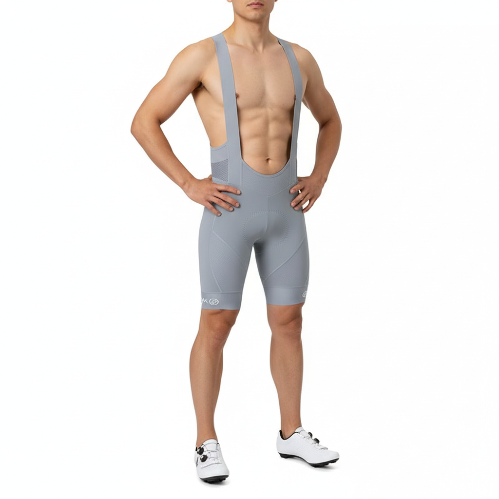 YKYW - Cycling Bib Shorts with Lycra Fabric and High-Density Padding - Velovoila