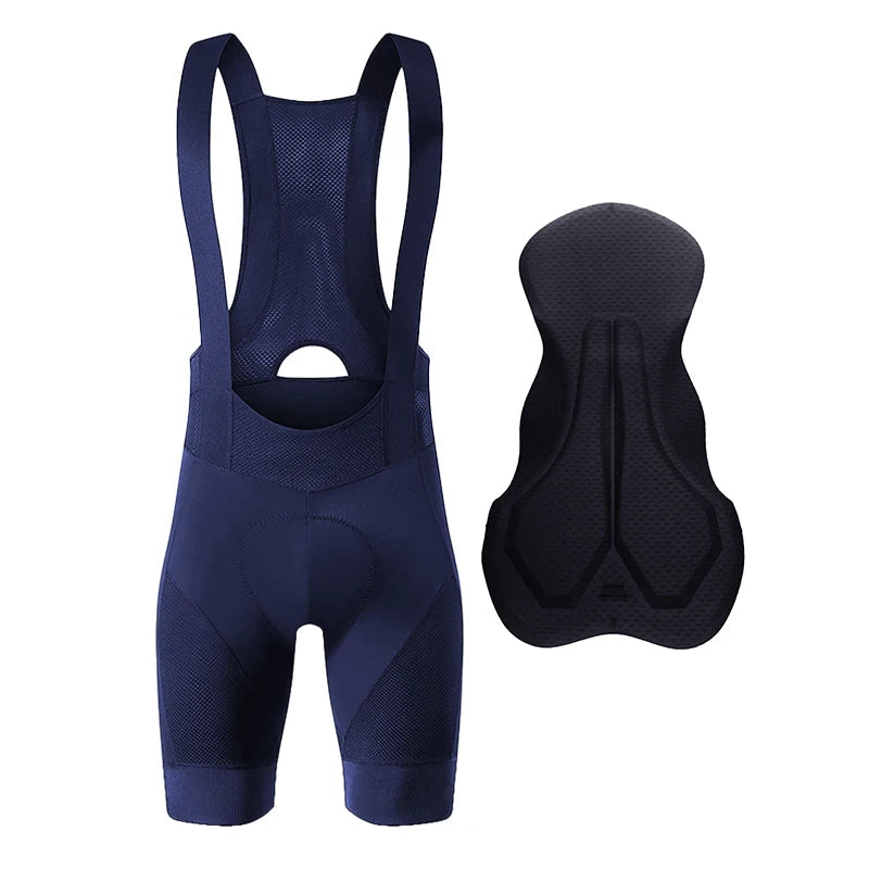 YKYW - Cycling Bib Shorts with Lycra Fabric and High-Density Padding - Velovoila