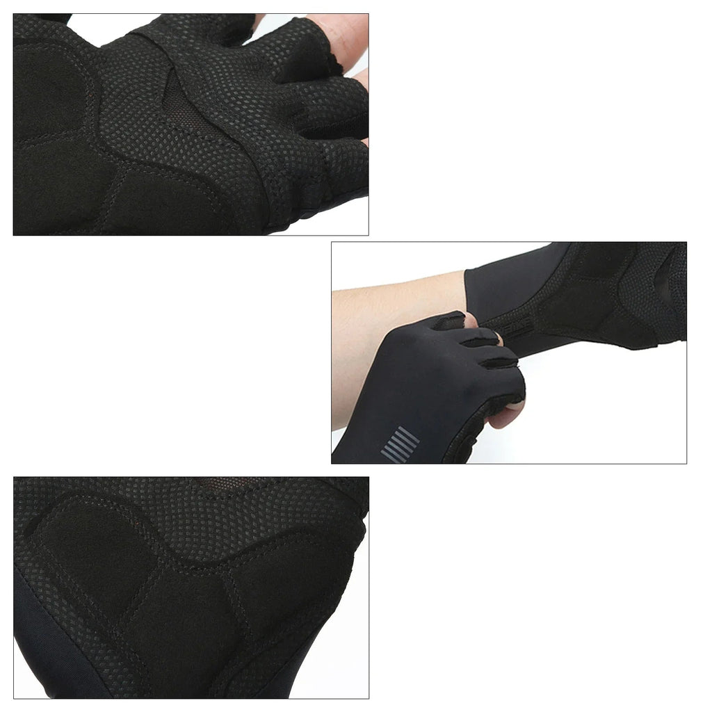 Cycling Gloves Half Finger Breathable Shock-Absorbing