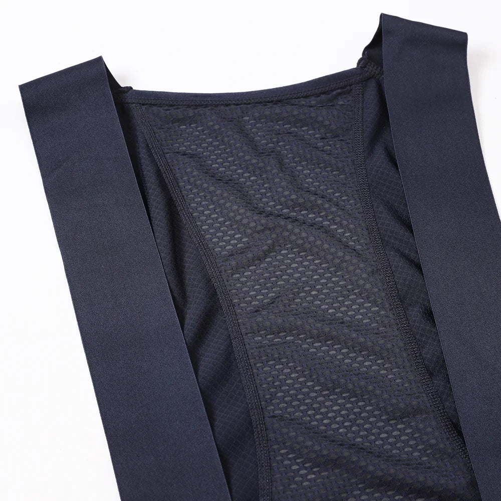 YKYW - Long Cycling Bib Tights with Lycra Fabric and Mesh Back Panel - Velovoila