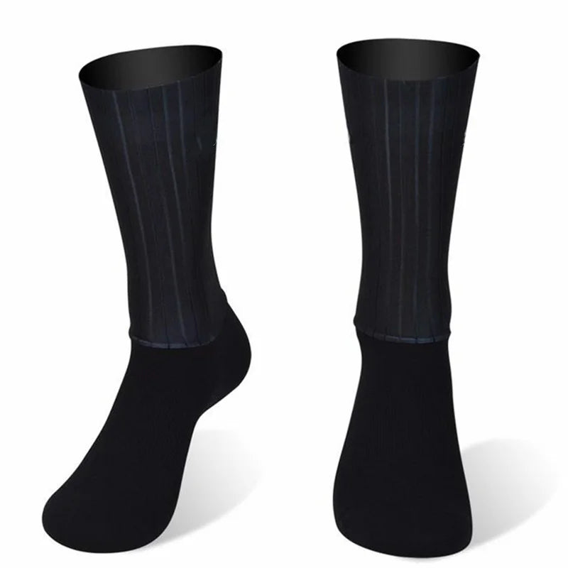 Cycling Socks Aero Silicone Grip
