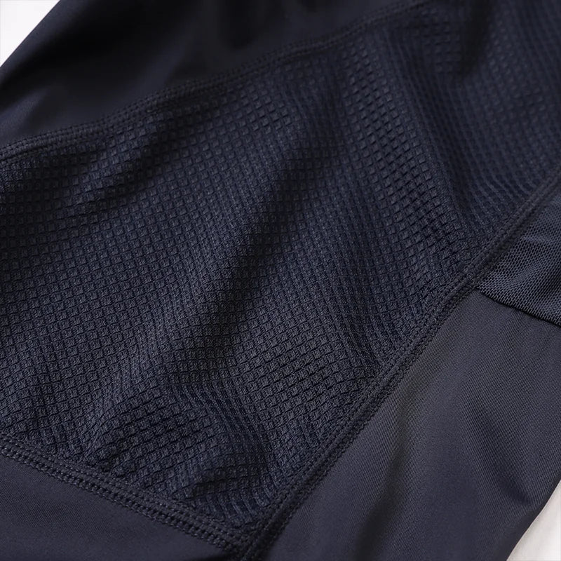 YKYW - Long Cycling Bib Tights with Lycra Fabric and Mesh Back Panel - Velovoila