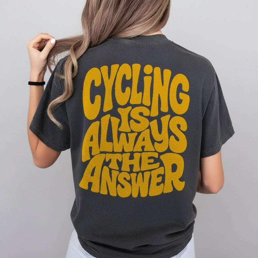 Vintage Bicycle Oversized T-Shirt - Cycling is Always the Answer