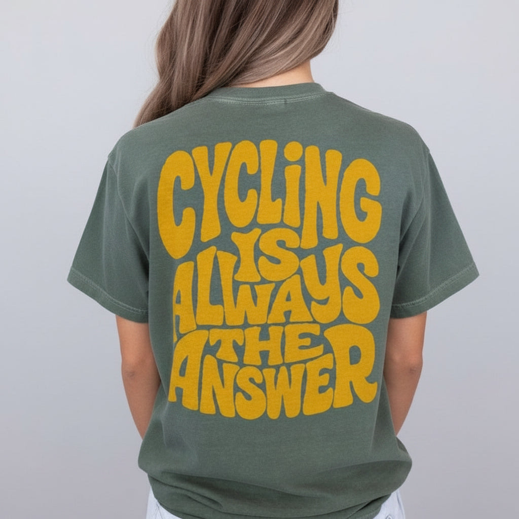 Vintage Bicycle Oversized T-Shirt - Cycling is Always the Answer