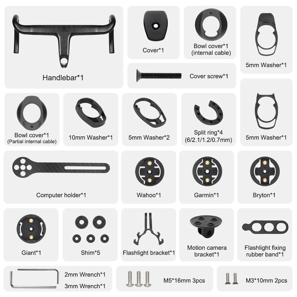 TOSEEK TKR02 Carbon Integrated Handlebar