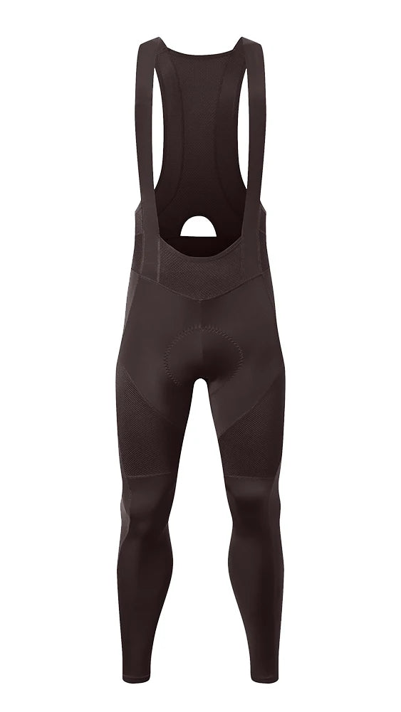 YKYW - Long Cycling Bib Tights with Lycra Fabric and Mesh Back Panel - Velovoila