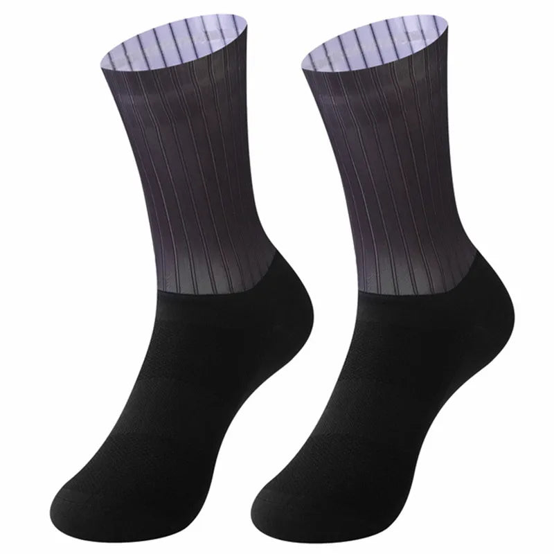 Chaussettes de vélo avec grip en silicone aérodynamique