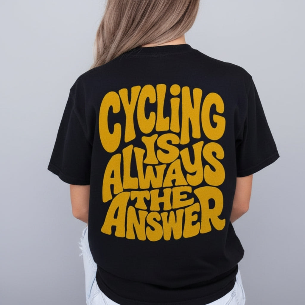Vintage Bicycle Oversized T-Shirt - Cycling is Always the Answer