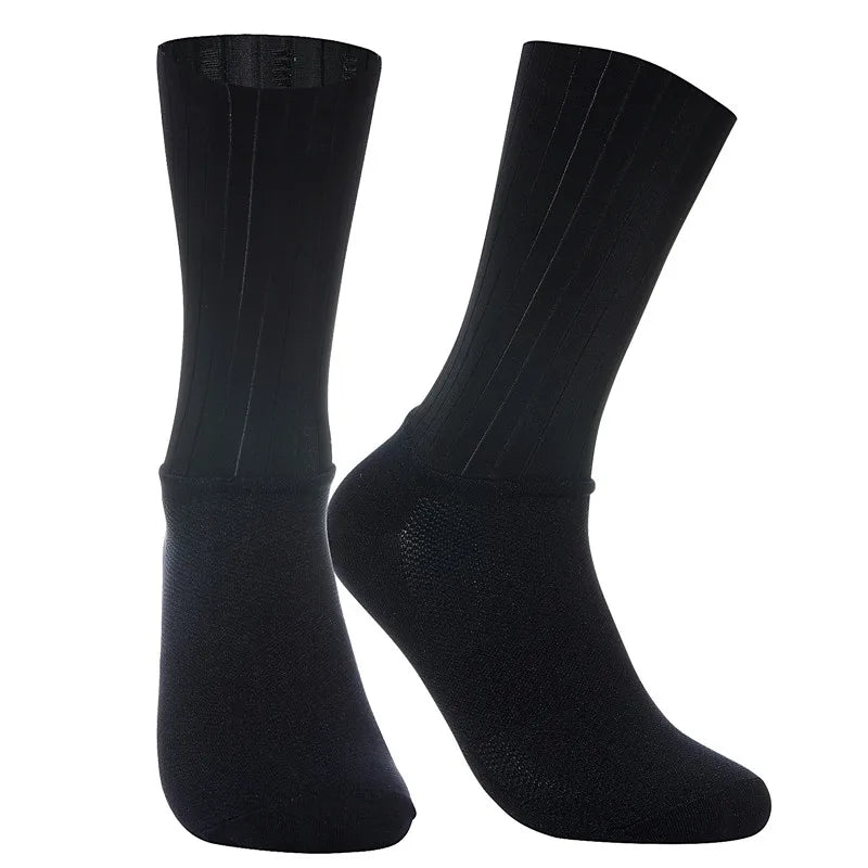 Cycling Socks Aero Silicone Grip