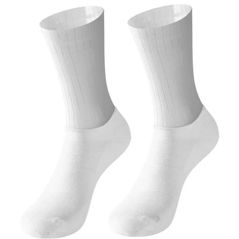 Chaussettes de vélo avec grip en silicone aérodynamique