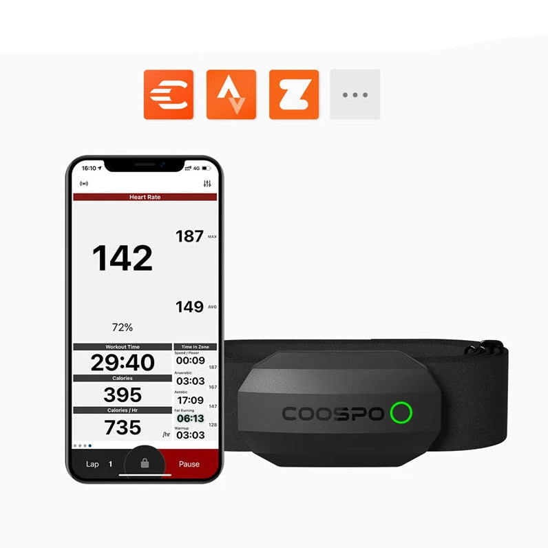 COOSPO Heart Rate Monitor Chest Strap ANT+ Bluetooth