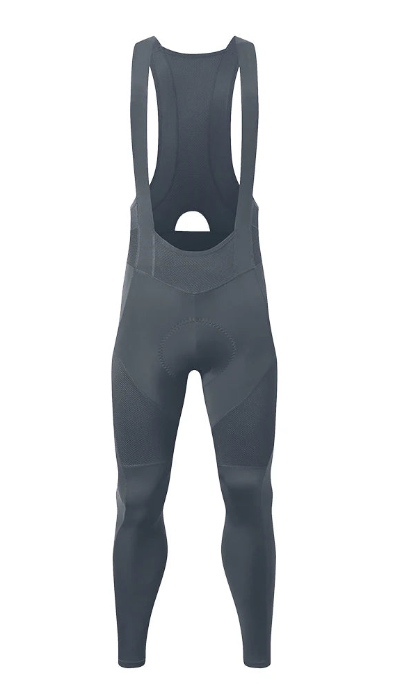 YKYW - Long Cycling Bib Tights with Lycra Fabric and Mesh Back Panel - Velovoila