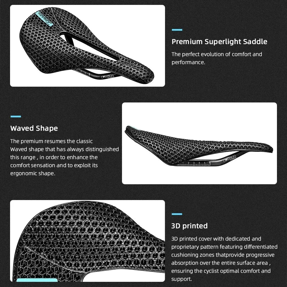 3D Printed Carbon Saddle Lite - Velovoila