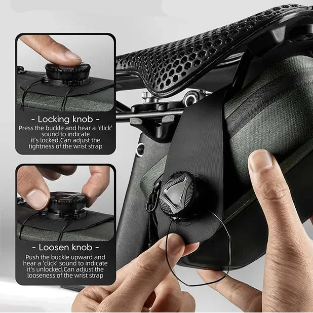 Bicycle Saddle Bag 600D TPU Waterproof with Rotating Buckle - Velovoila