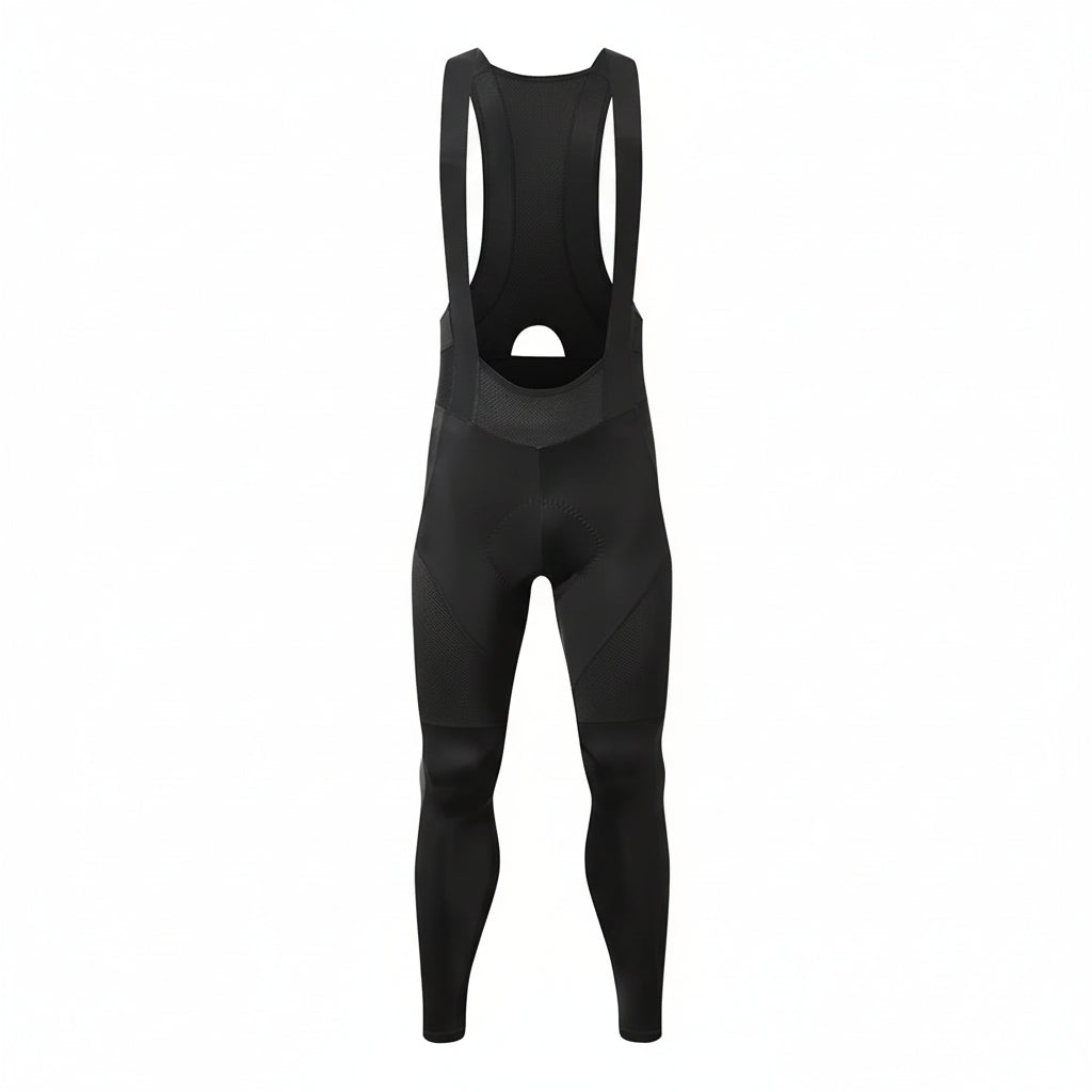 YKYW - Long Cycling Bib Tights with Lycra Fabric and Mesh Back Panel - Velovoila