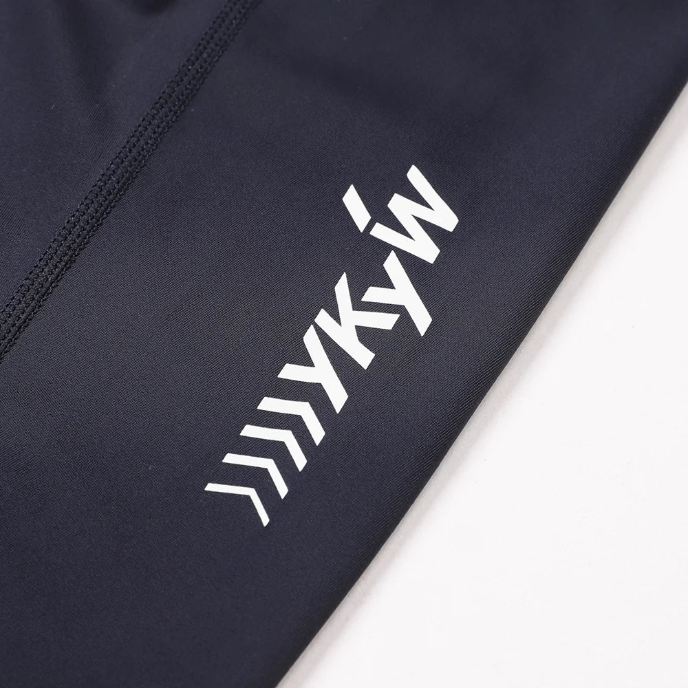 YKYW - Long Cycling Bib Tights with Lycra Fabric and Mesh Back Panel - Velovoila