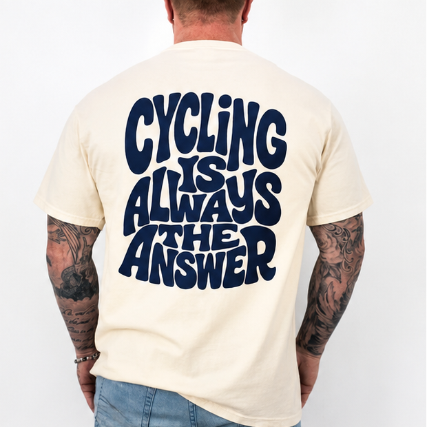 Vintage Bicycle Oversized T-Shirt - Cycling is Always the Answer