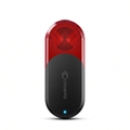 Feu arrière radar COOSPO TR70 noir et rouge sur fond blanc