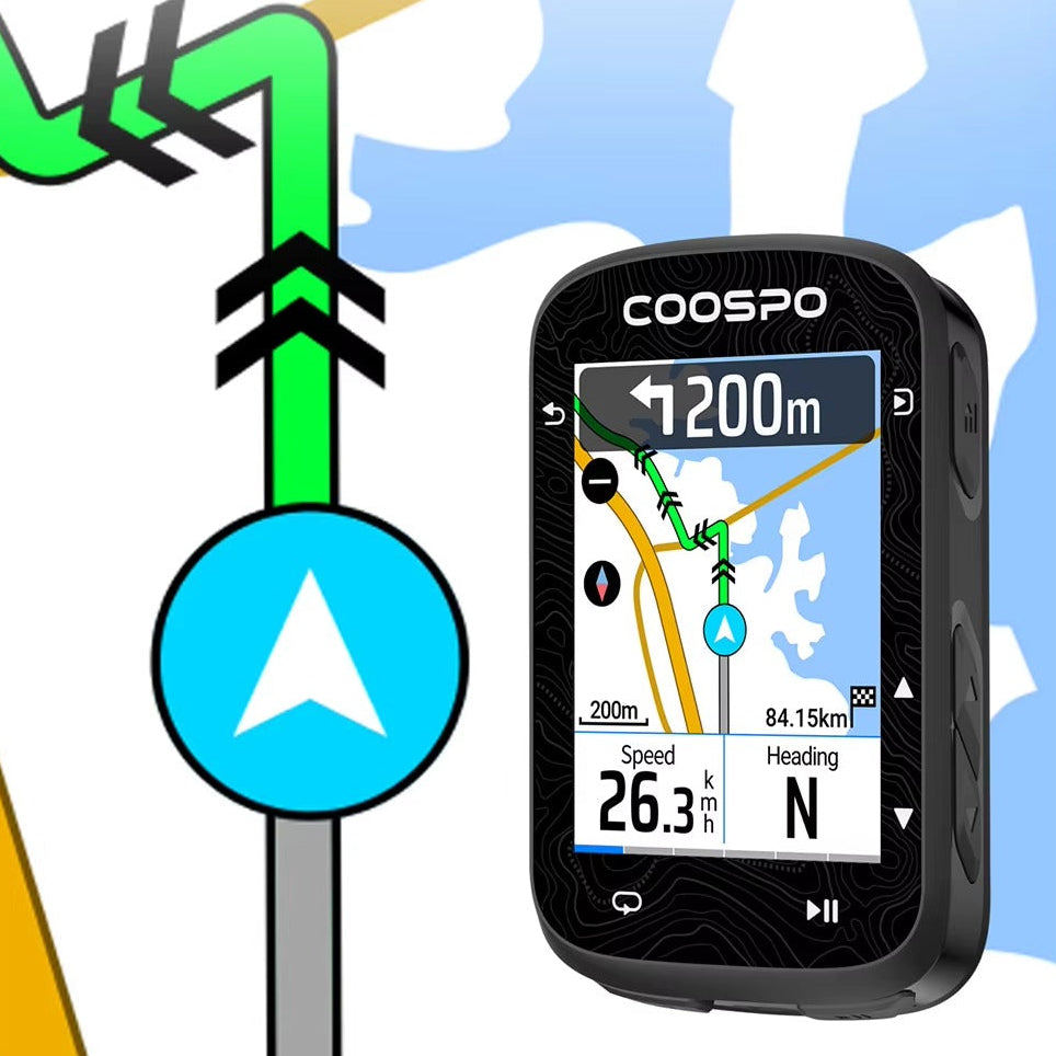 GPS Cycling Computer with Touchscreen and GNSS – Coospo CS600