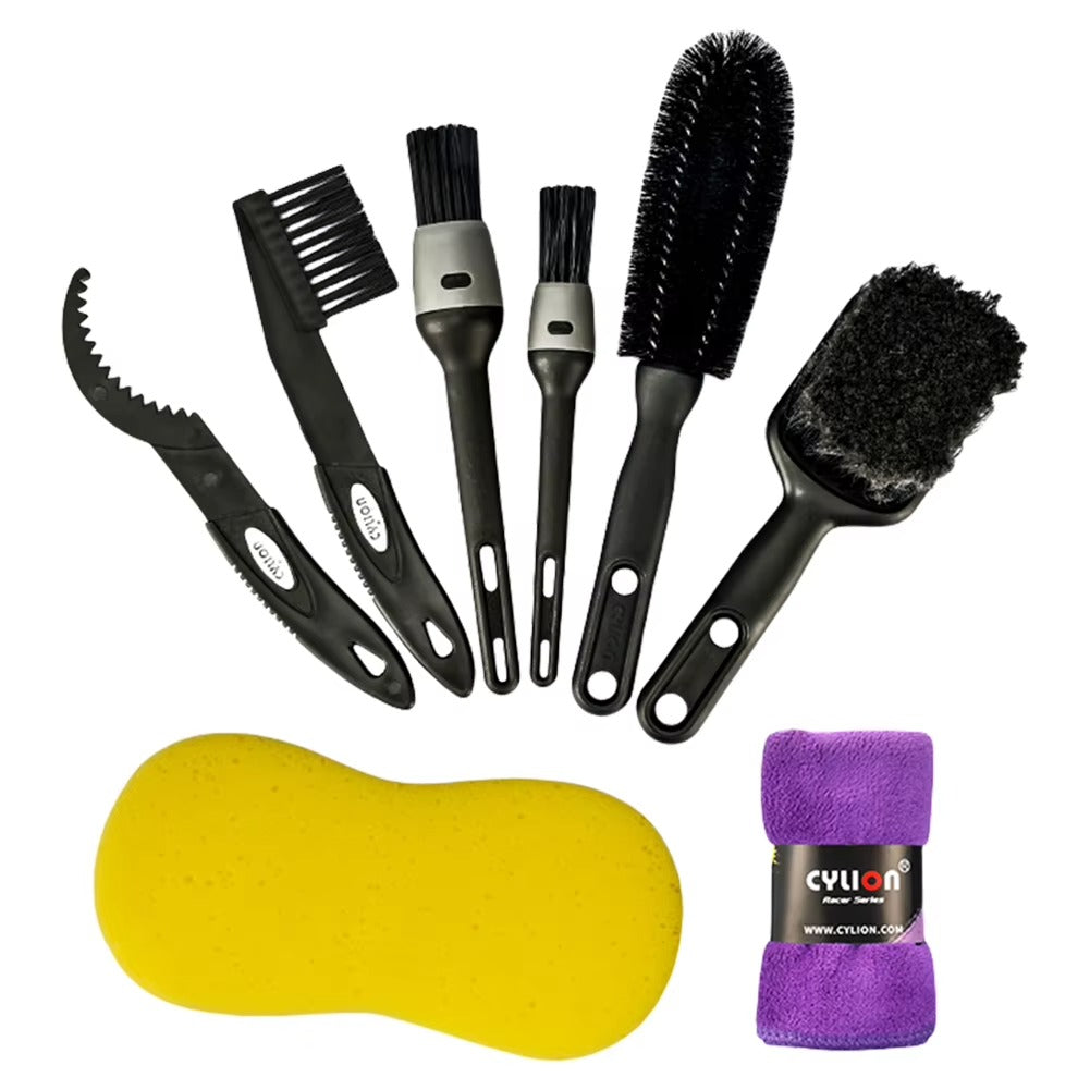 Bicycle Cleaning Kit 8-Piece with Sponge and Microfiber Cloth