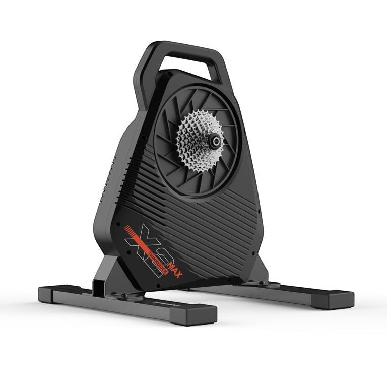 Velovoila ThinkRider X2 MAX black direct-drive smart indoor bike trainer with integrated handle and cassette mount