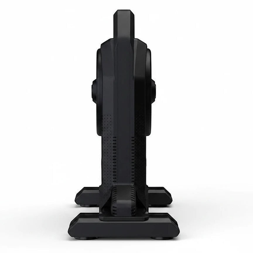 Velovoila ThinkRider XX-PRO smart direct-drive bike trainer in black, viewed from the front for indoor cycling.